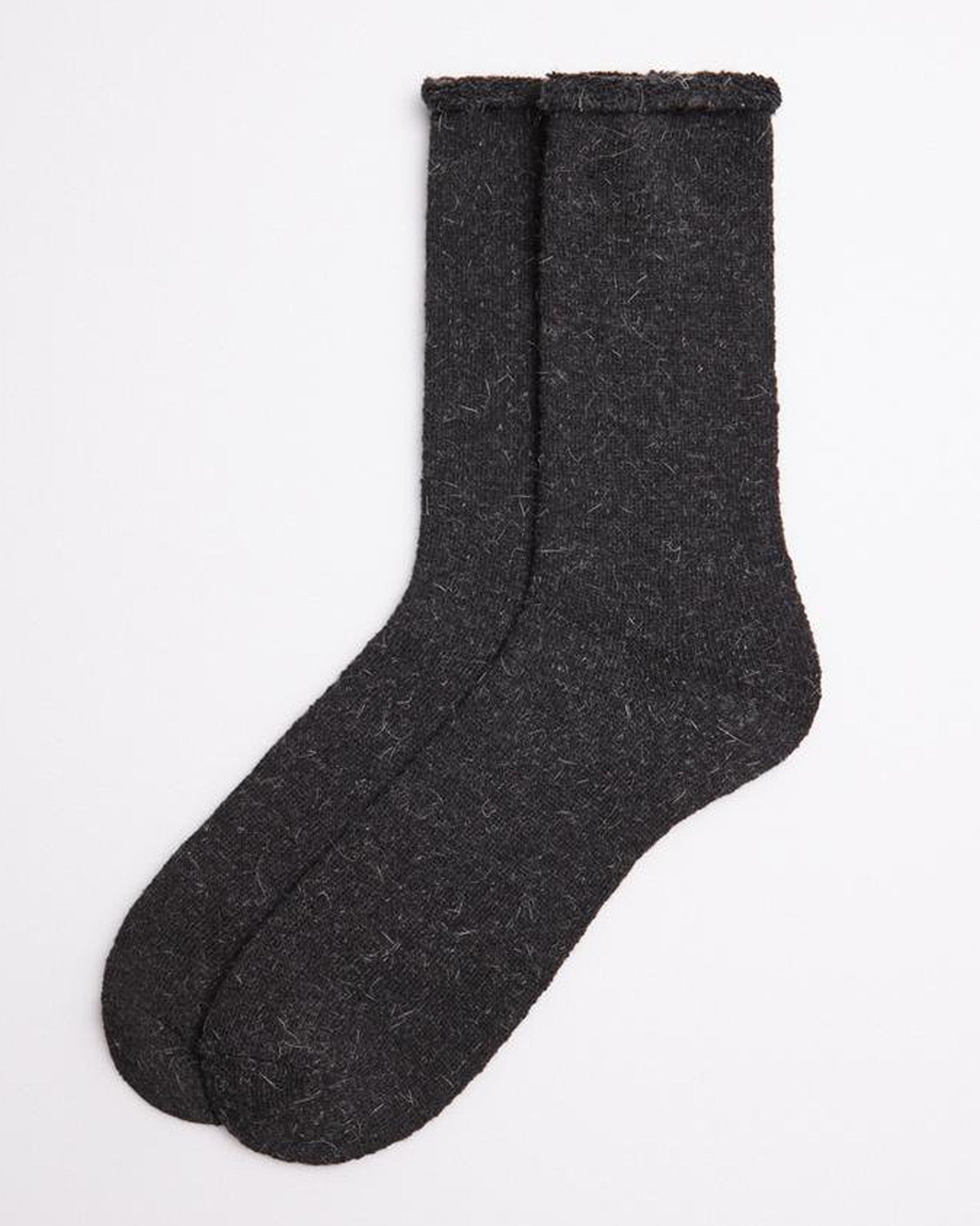 Angora Wool Pantyhose in Dark Gray