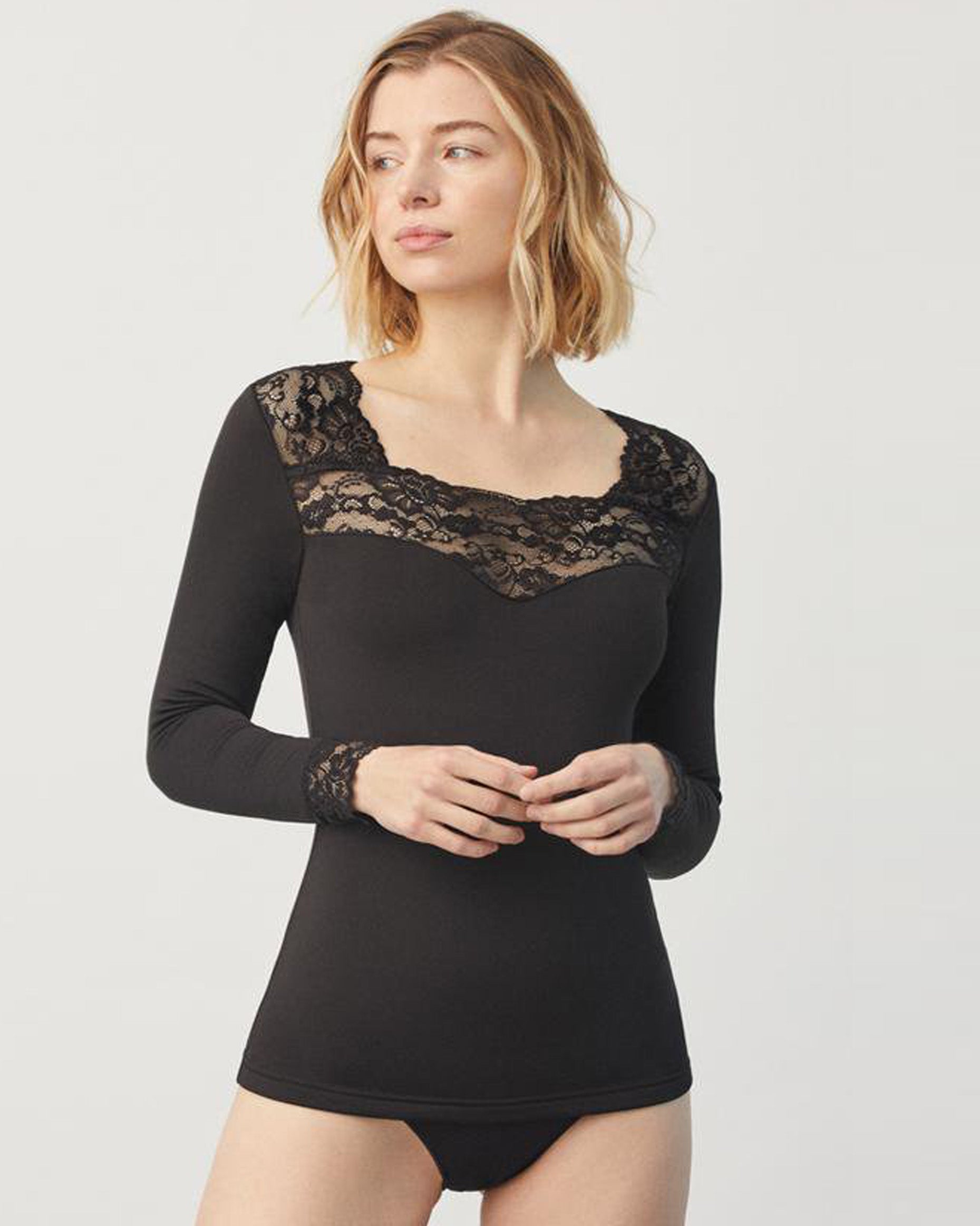 Lace deals thermal tops