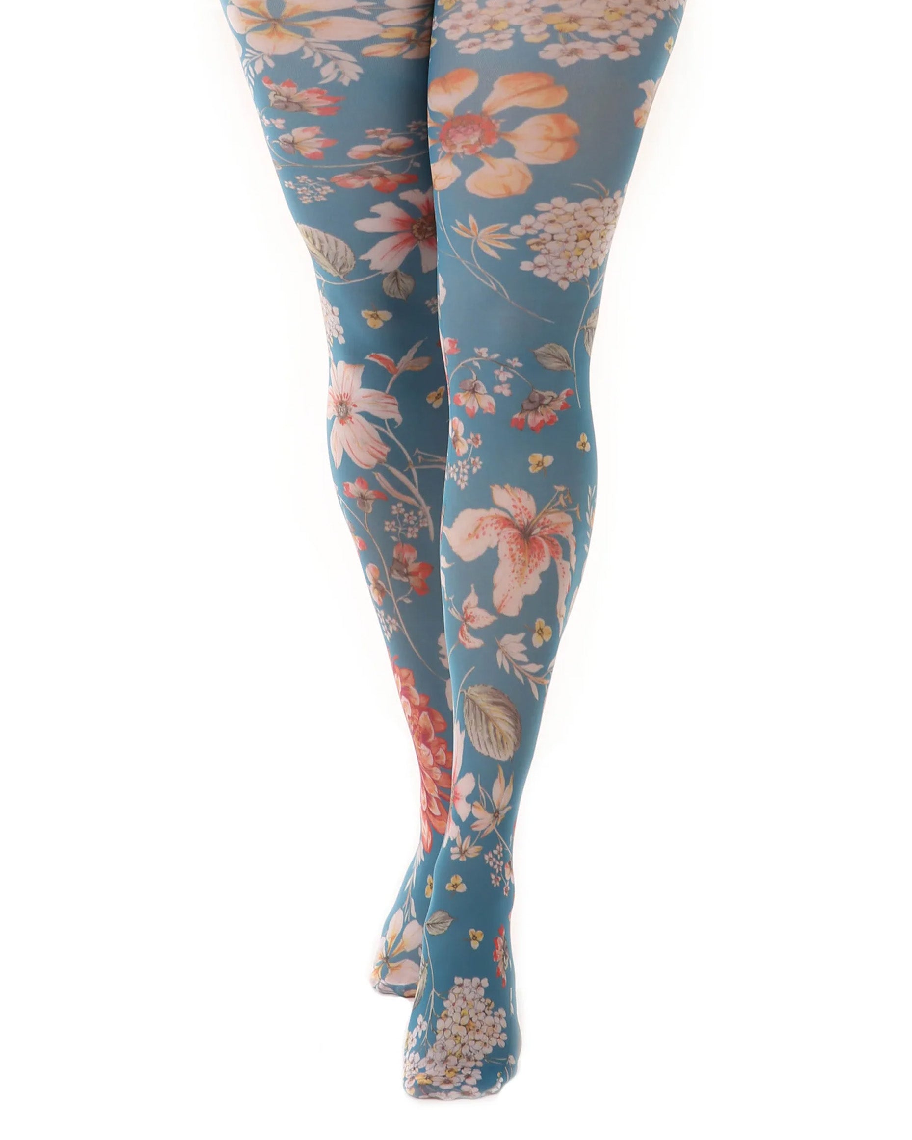 Floral print tights women's best sale