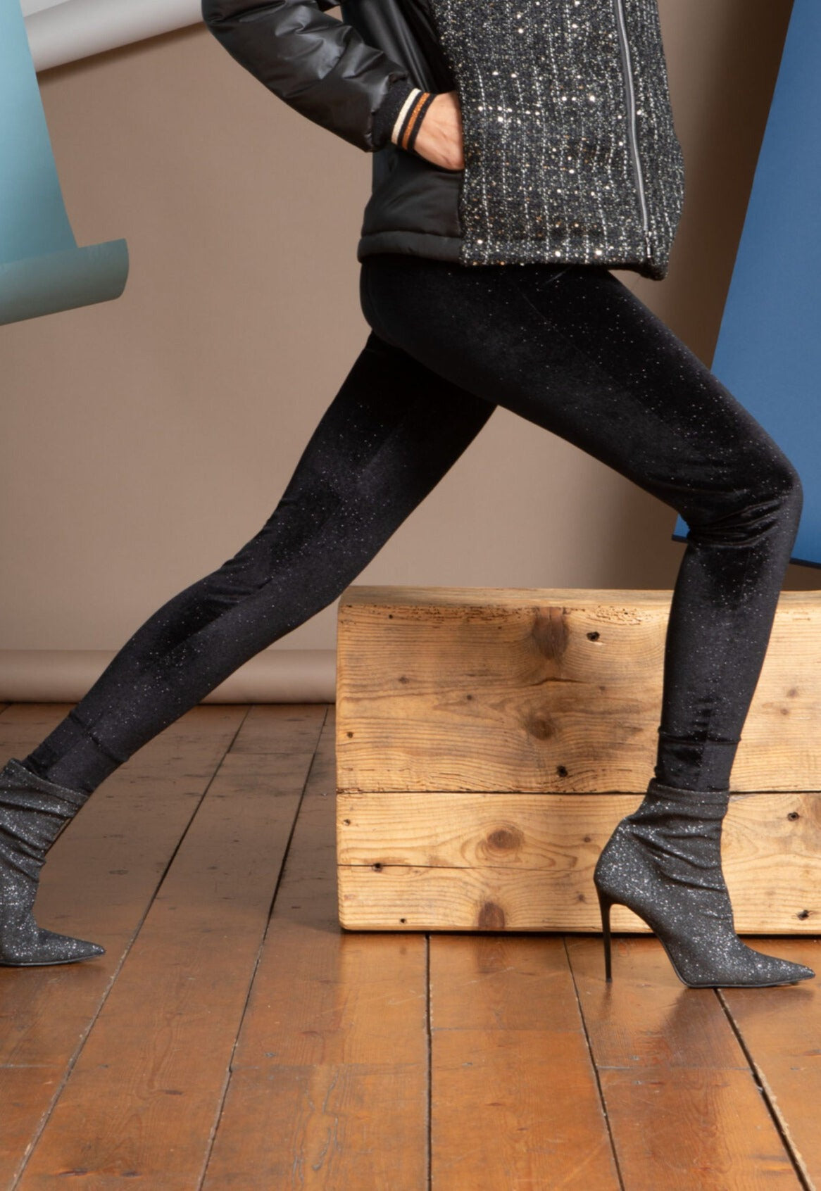 Spanx VELVET - Leggings - Stockings - very black/black 