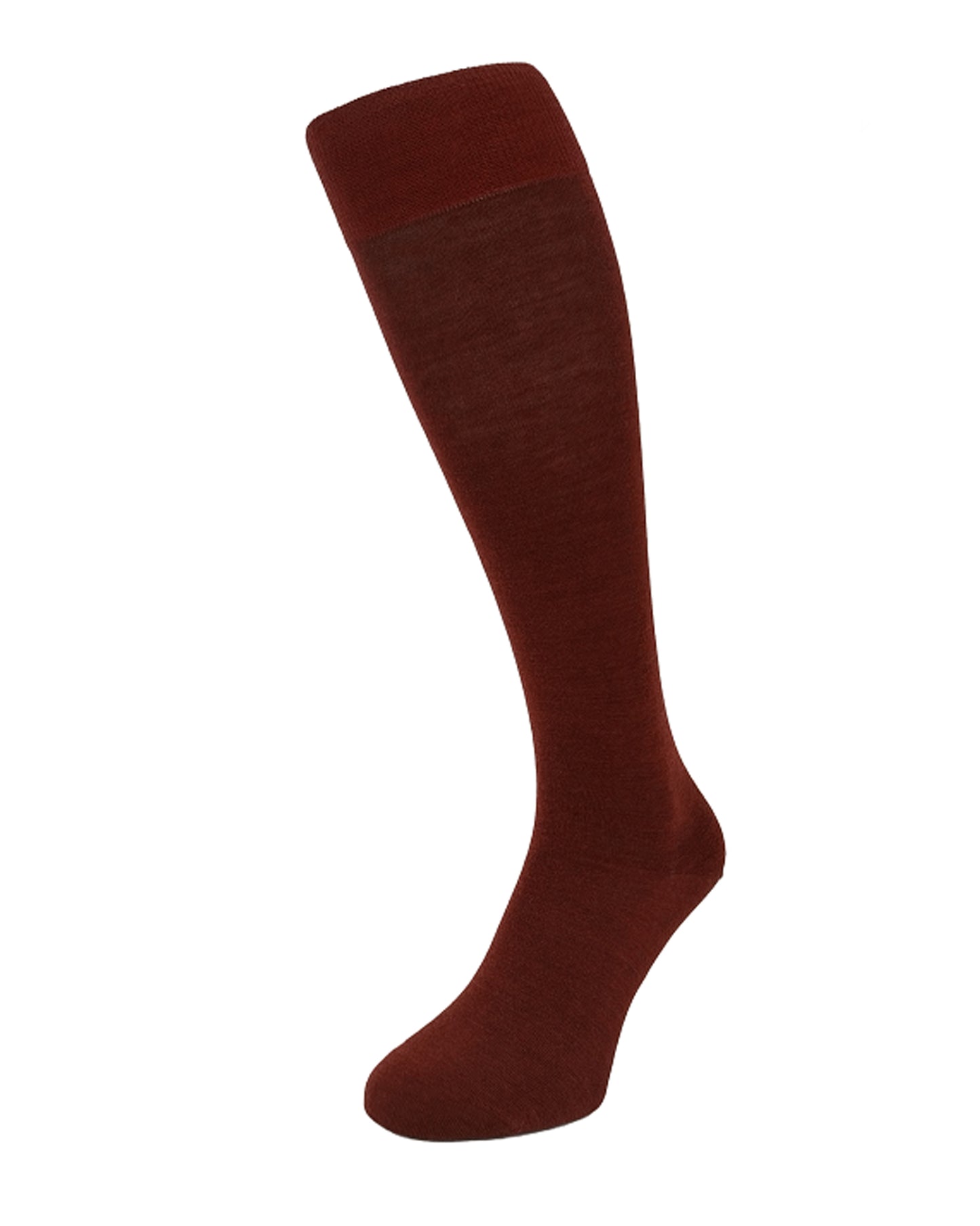 Bonnie Doon Wool/Cotton Knee-High R715011 - burgundy (bordeaux) wine thermal knee socks perfect for cold Winters