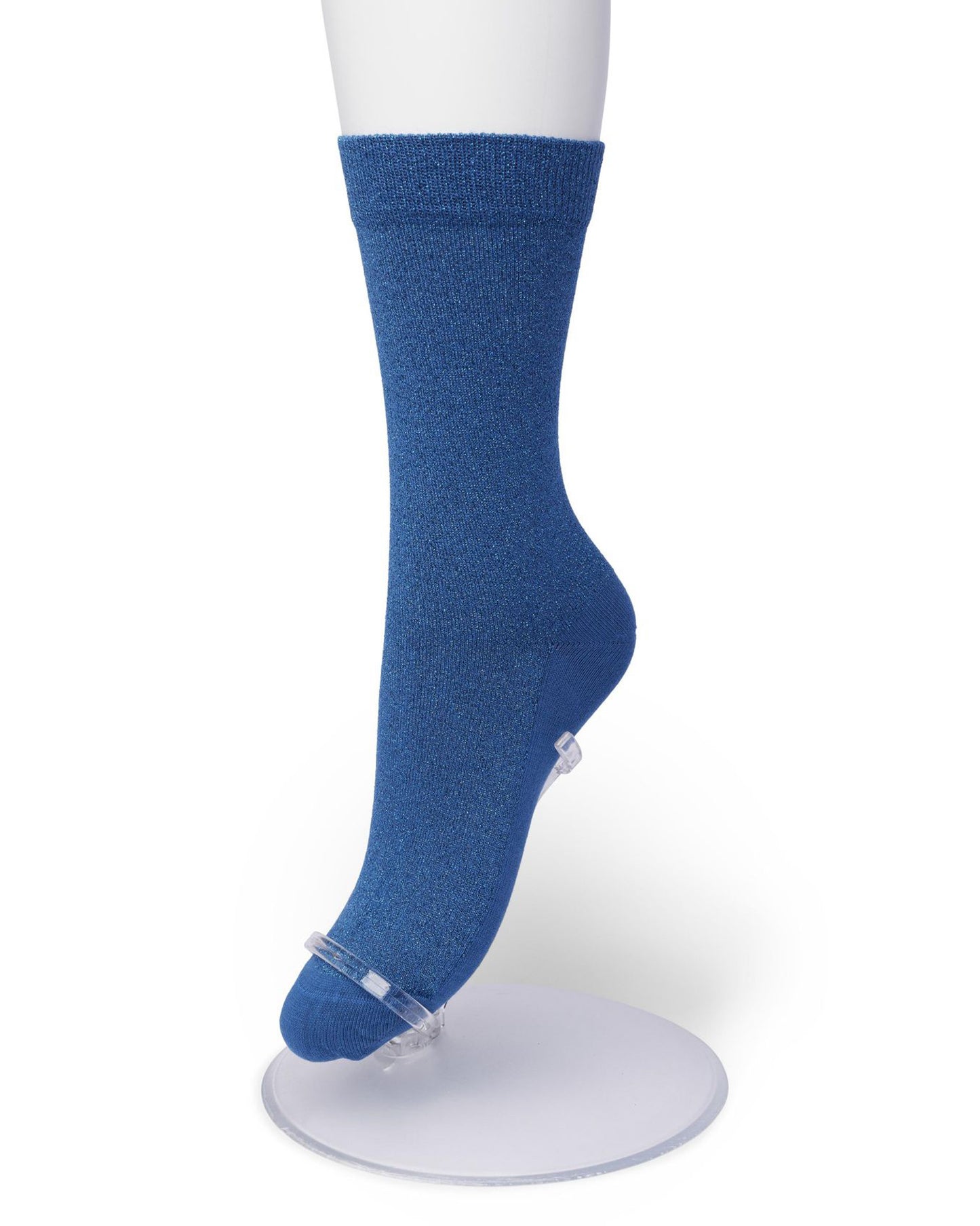 Bonnie Doon BP051138 Cotton Sparkle Socks - Blue (Ashes) socks with sparkly glitter lamé lurex