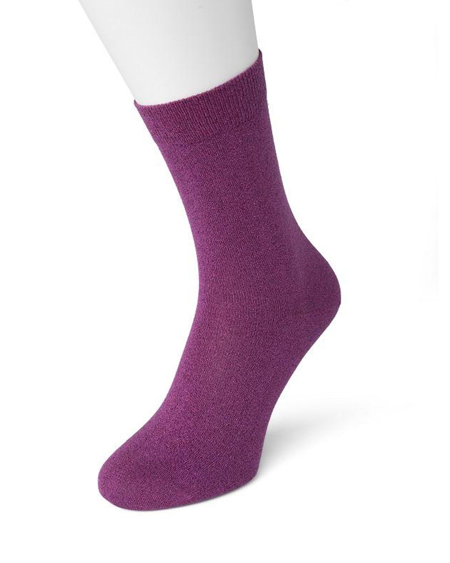 Bonnie Doon BP051138 Cotton Sparkle Socks - Light purple (Viola) socks with sparkly glitter lamé lurex