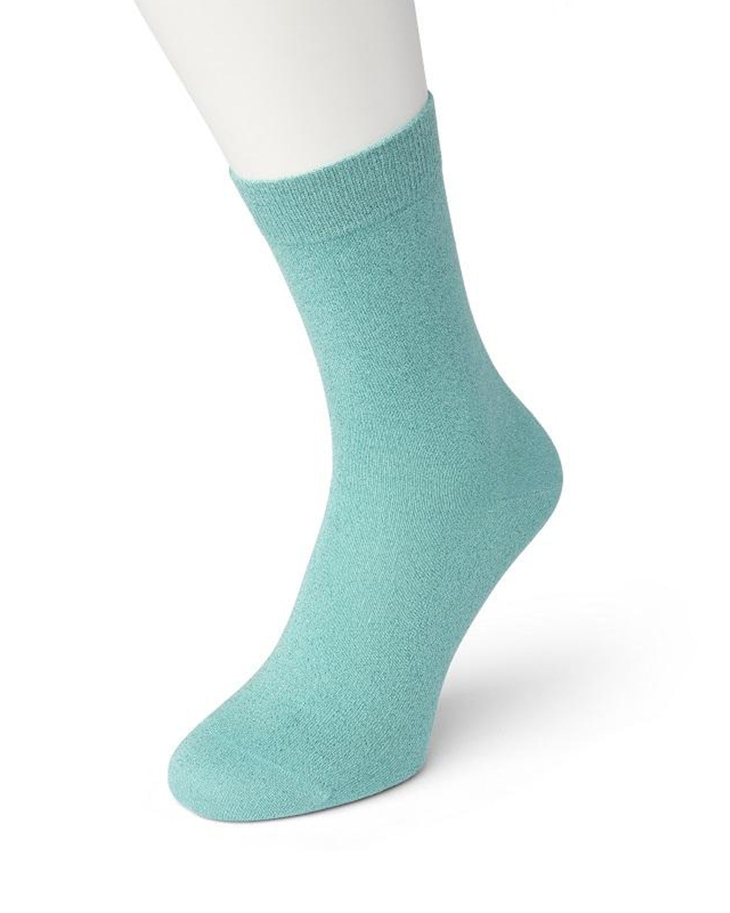 Bonnie Doon BP051138 Cotton Sparkle Socks - turquoise socks with aqua marine sparkly glitter lamé lurex