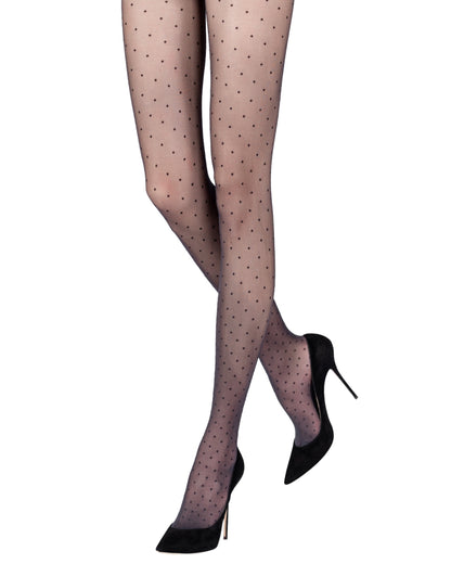 Emilio Cavallini Twisted Plumetis Tights