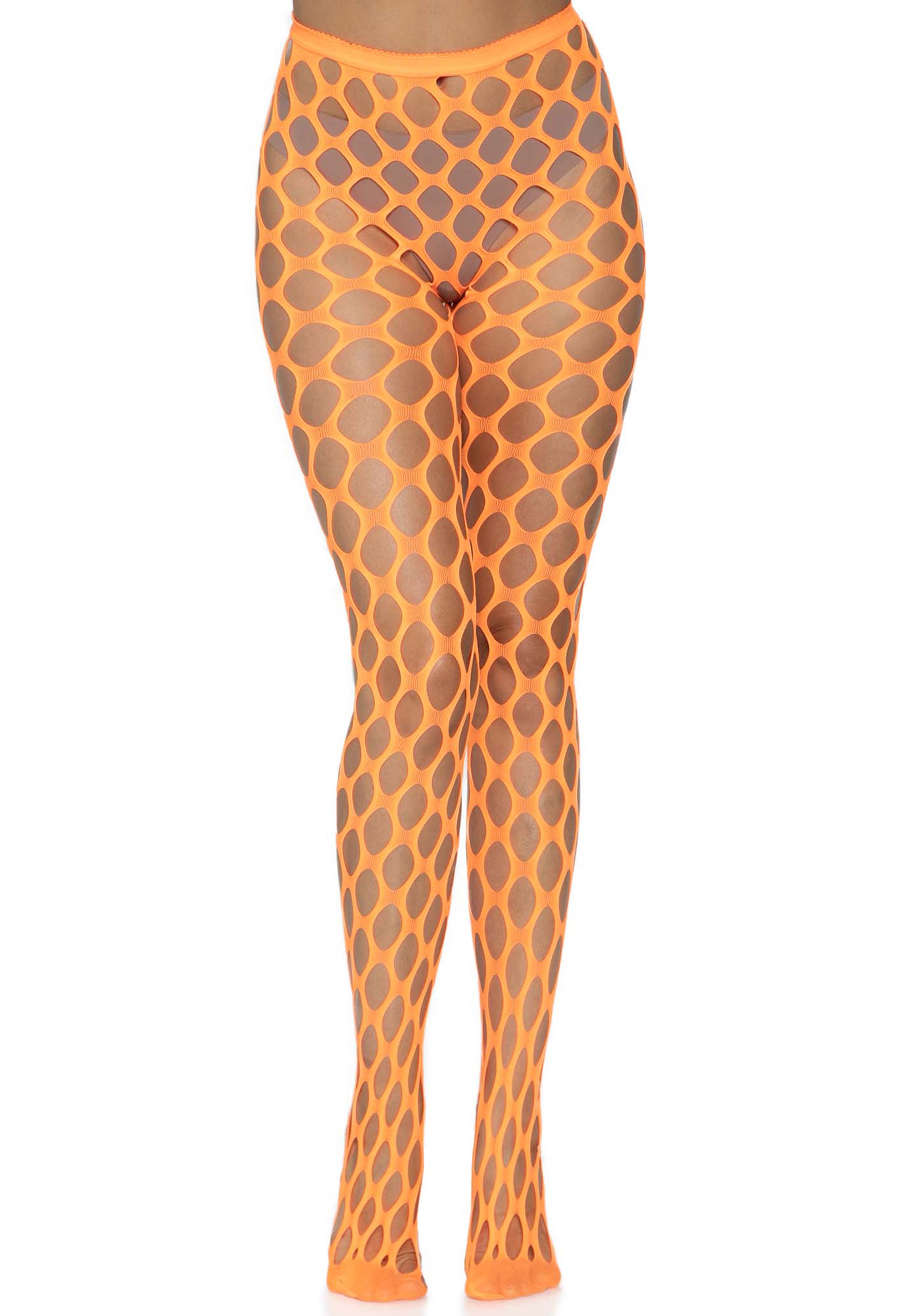 Leg Avenue Pothole Fishnets Circular net tights in bright neon colors tights dept