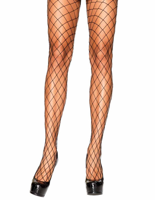 Leg Avenue Spandex Industrial Net Stockings With Unfinished Top