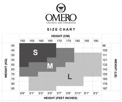 Omero - Size Chart