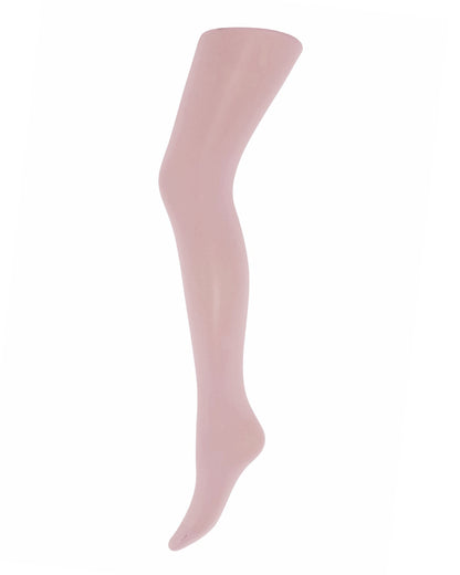 Sneaky Fox Ingrid Recycled Tights - 60 den sustainable eco coloured opaque tights in pale pastel ballet blush pink (silver pink)