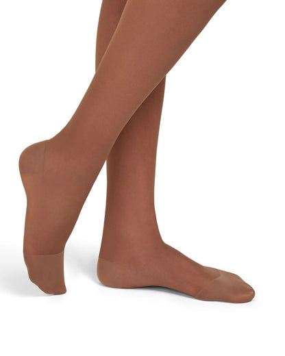 SiSi Benessere 70 Collant - Tan semi-opaque medium graduated compression tights with a sheer honeycomb style finish, reinforced anatomic toe and heel.