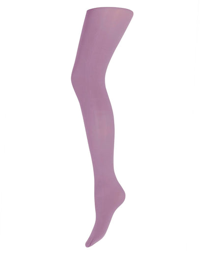 Sneaky Fox Ingrid Recycled Tights - 60 den sustainable eco coloured opaque tights in a light purple pink colour