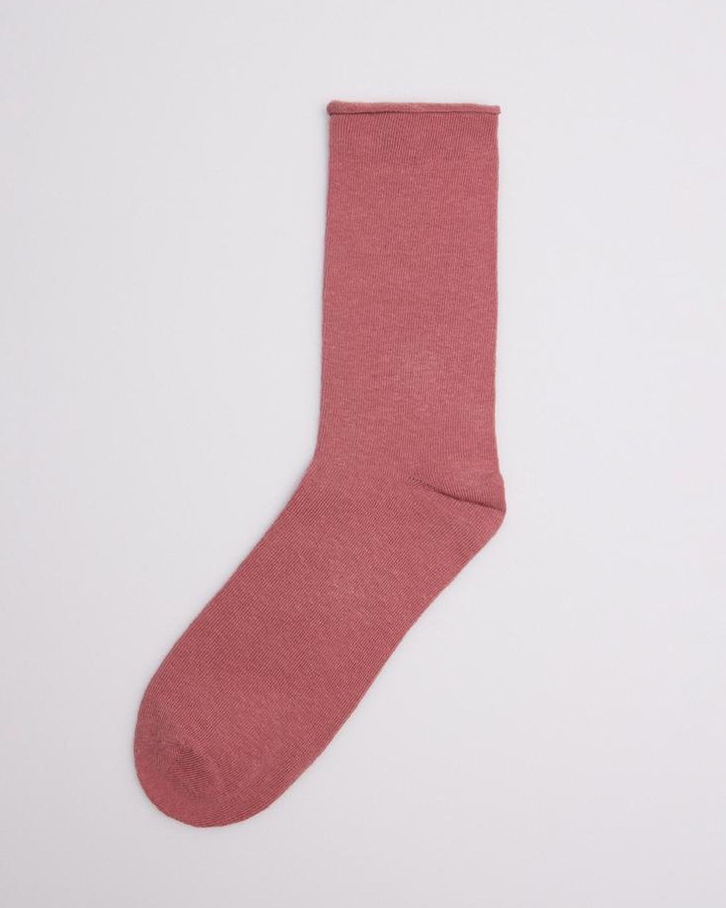 Ysabel Mora - 12726 Basico Sin Puno - no cuff cotton ankle socks in dirty pink