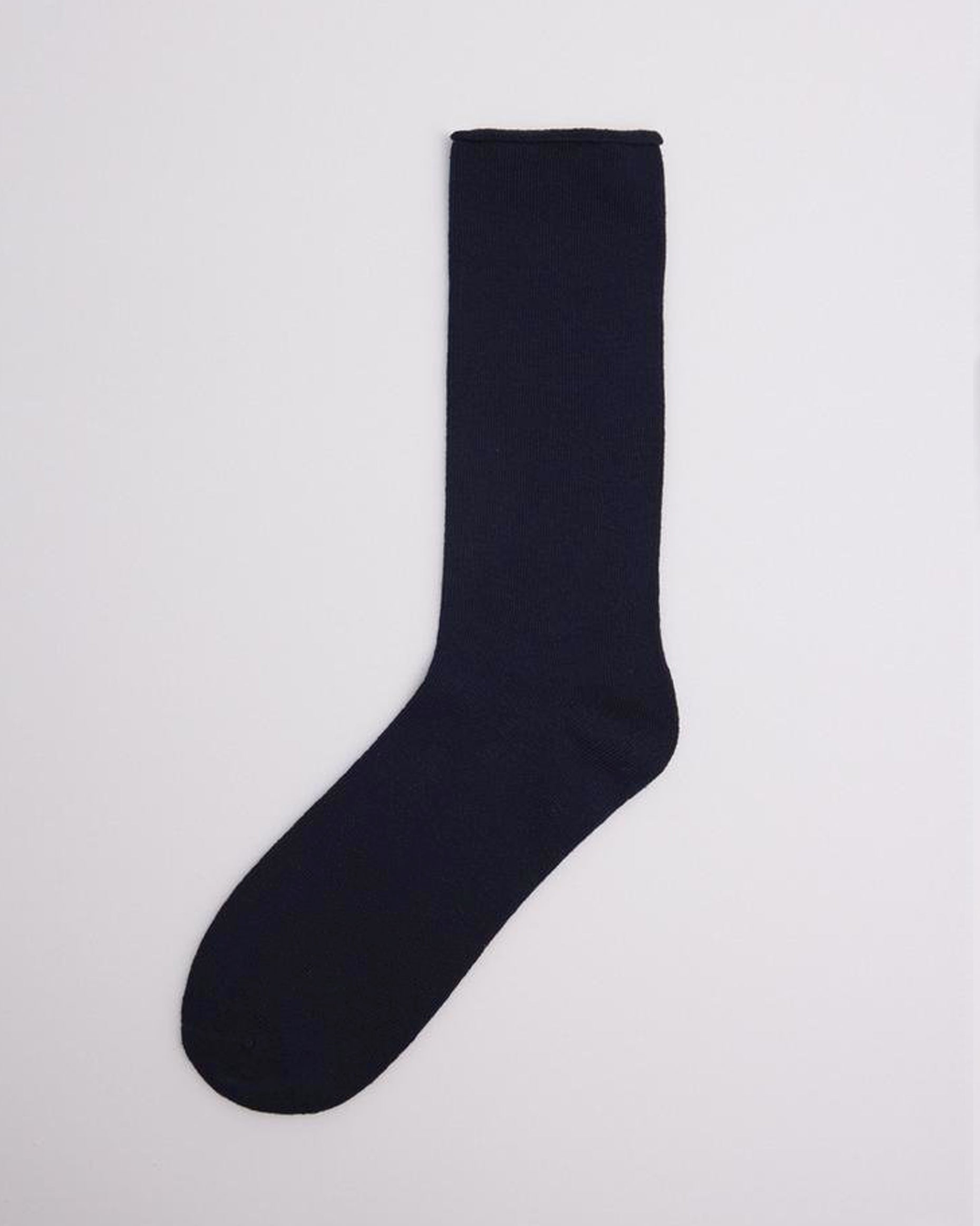 Ysabel Mora - 12726 Basico Sin Puno - no cuff cotton ankle socks in navy blue