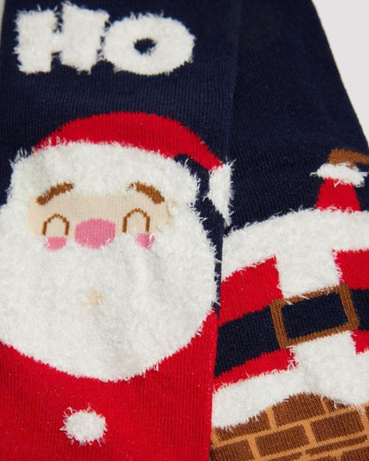 Santa christmas patterned socks