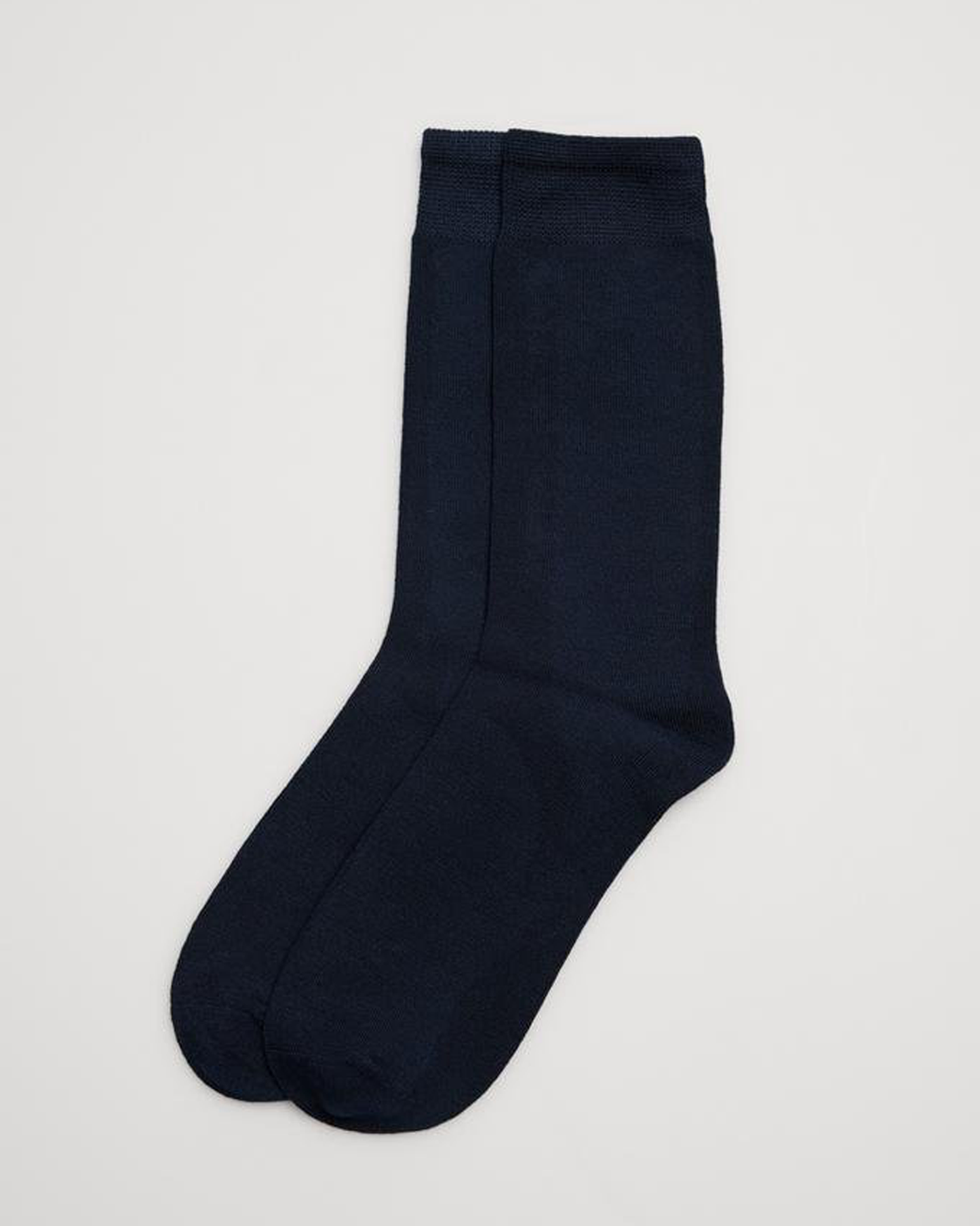 Ysabel Mora 12909 Modal Socks - Dark navy blue classic crew length ankle socks made with modal fabric providing an extra soft touch with anti-pressure comfort cuff.