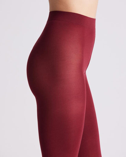 Ysabel Mora 16838 Activa 70 Den Tights - Ysabel Mora Activa 70 Panty - plain matte opaque tights in a dark red / maroon.