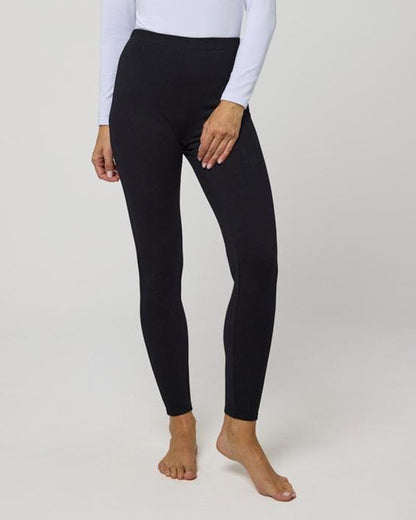 Ysabel Mora 70218 Thermal Cotton Leggings - Soft and warm black cotton leggings with a soft lining and elasticated waist band.