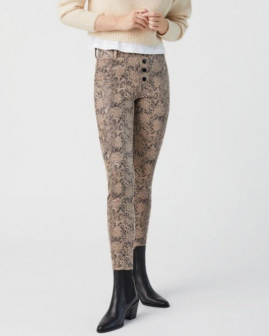 Women's Pencil Pants Leggings Jeggings treggings Leather Look Black and  Beige - beige, size: S / 36 : : Fashion