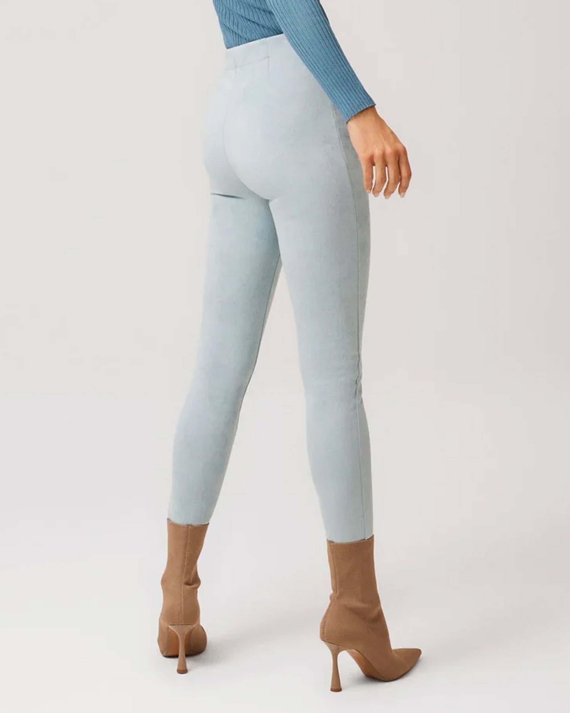 High waisted suede on sale leggings