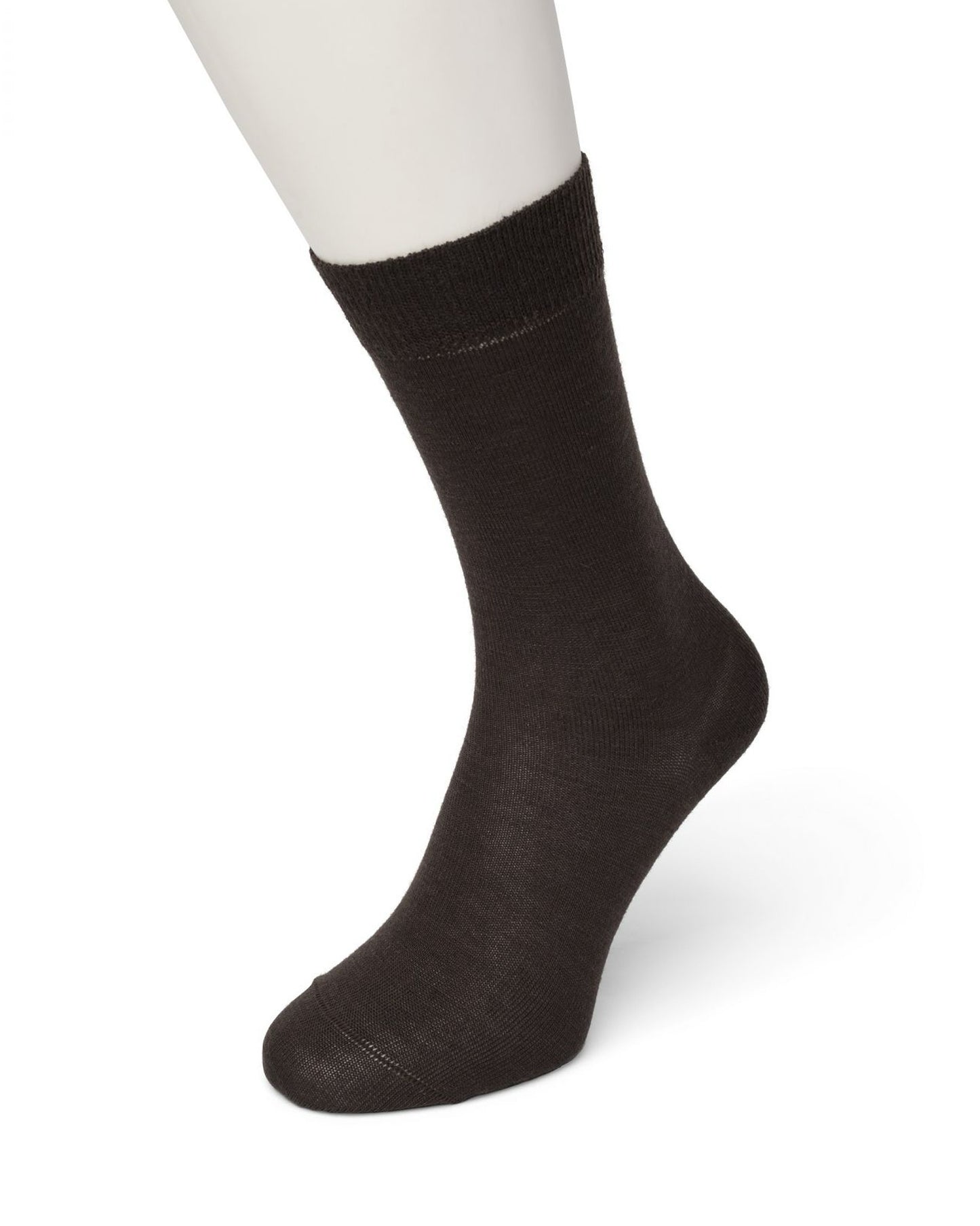 Bonnie Doon Wool/Cotton Sock BD631402 - Dark brown warm thermal ankle socks perfect for the cold Winter weather