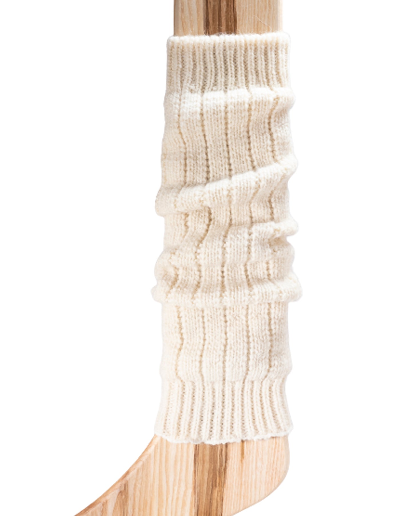 Connemara Socks - Jacob Leg-warmer - Chunky cream ribbed knitted leg warmers made of 100% natural undyed wool from the Jacob Sheep.