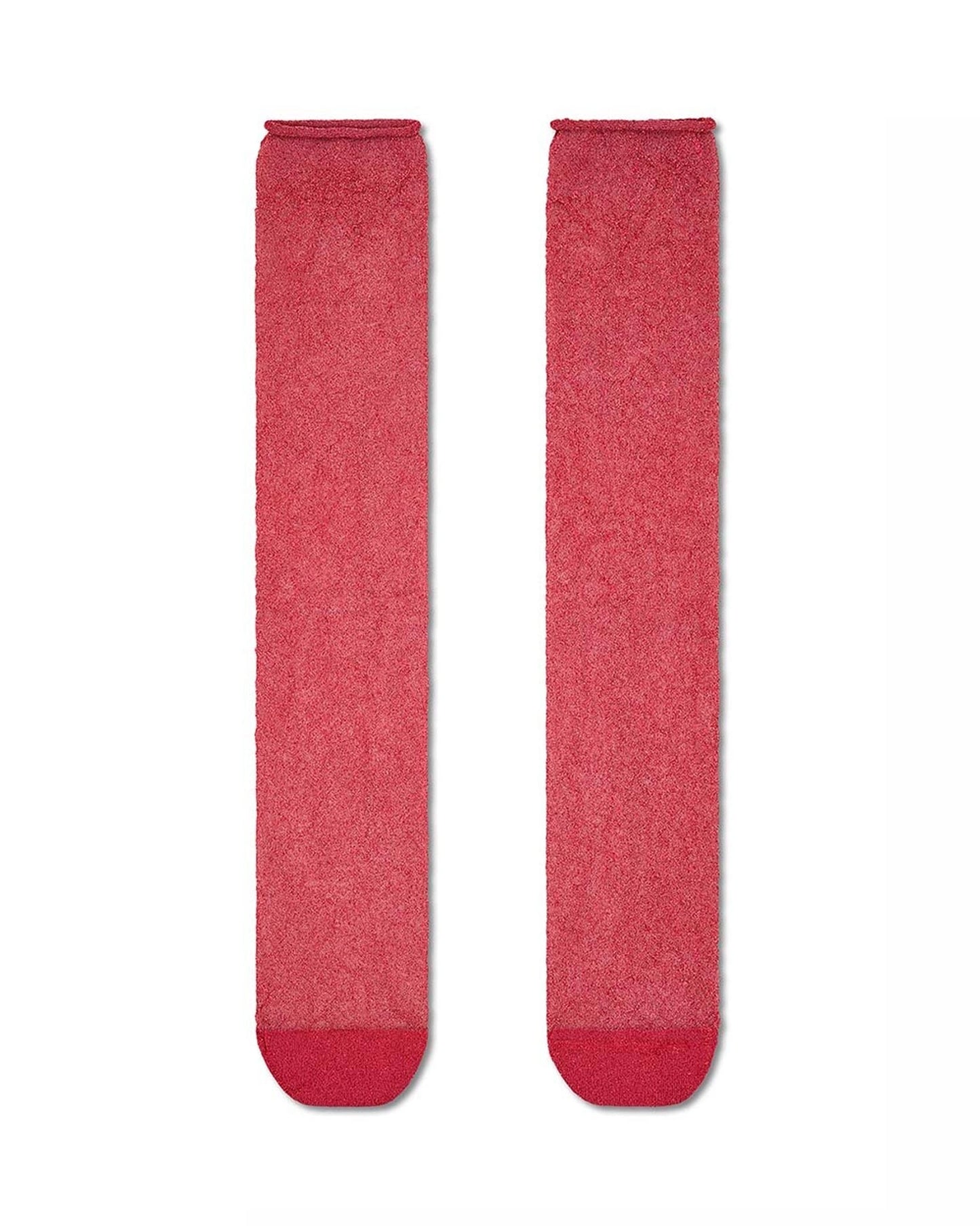 Happy Socks Glitter Crinkle Sock - Sparkly red light weight long socks that can be slouched or scrunched down.