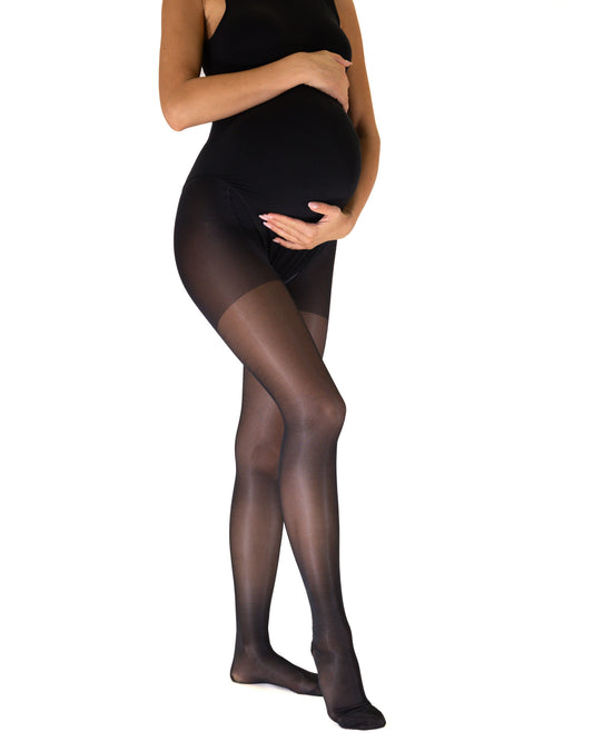 Ibici Segreta Maman 140 Collant - Medium to strong strength compression support pregnancy tights, ideal for varicose veins and long haul flights.