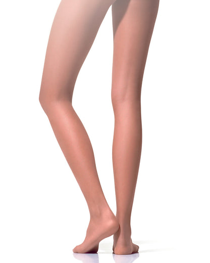 Omsa Sunlight Collant - Tan ultra transparent 8 denier tights, sheer to waist with invisible sandal toe.