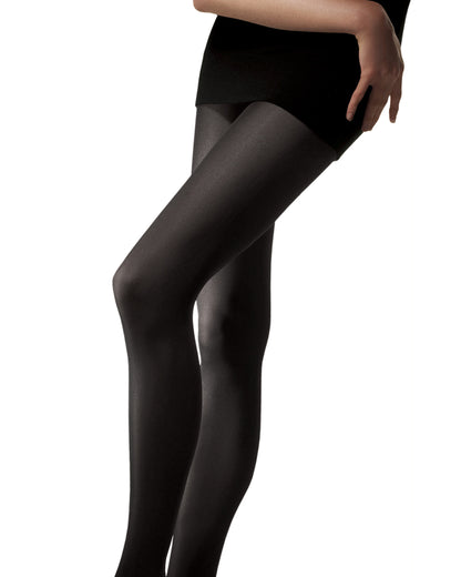 Omsa Velour 40 Collant - soft matte microfibre semi-opaque tights in dark grey (anthracite)