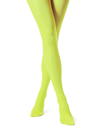 Trasparenze Sophie 70 Collant - coloured opaque tights in bright lime green (citron)