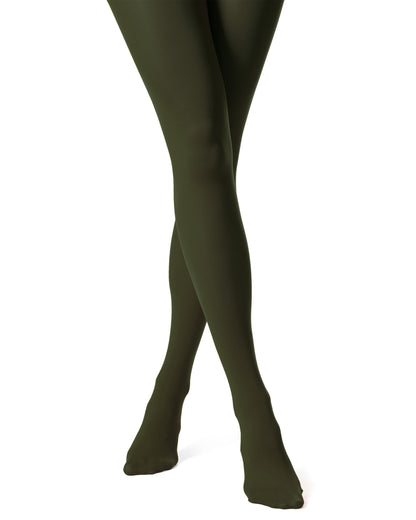 Trasparenze Sophie 70 Collant - coloured opaque tights in khaki green (militare)