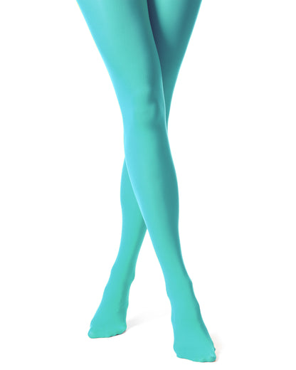 Trasparenze Sophie 70 Collant - coloured opaque tights in turquoise (verde aqua)