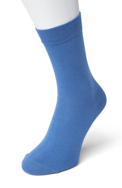 Bonnie Doon 83422 Cotton Sock - Sky Blue (inky turquoise) ankle socks available in women sizes