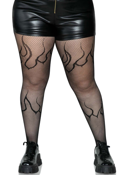 Flame Net Tights