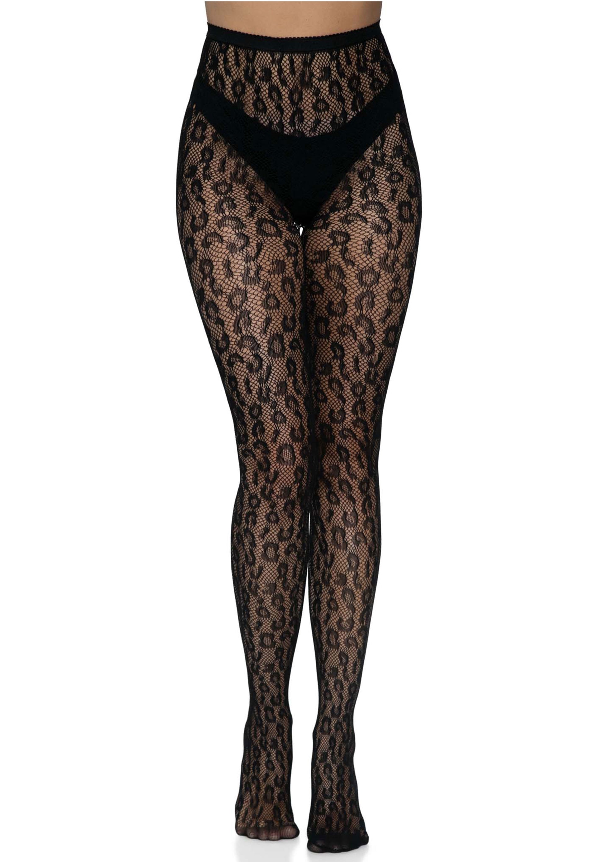 Leg Avenue womens Sheer Leopard Tights Hosiery, Black, One Size US:  Clothing, Shoes & Jewelry 