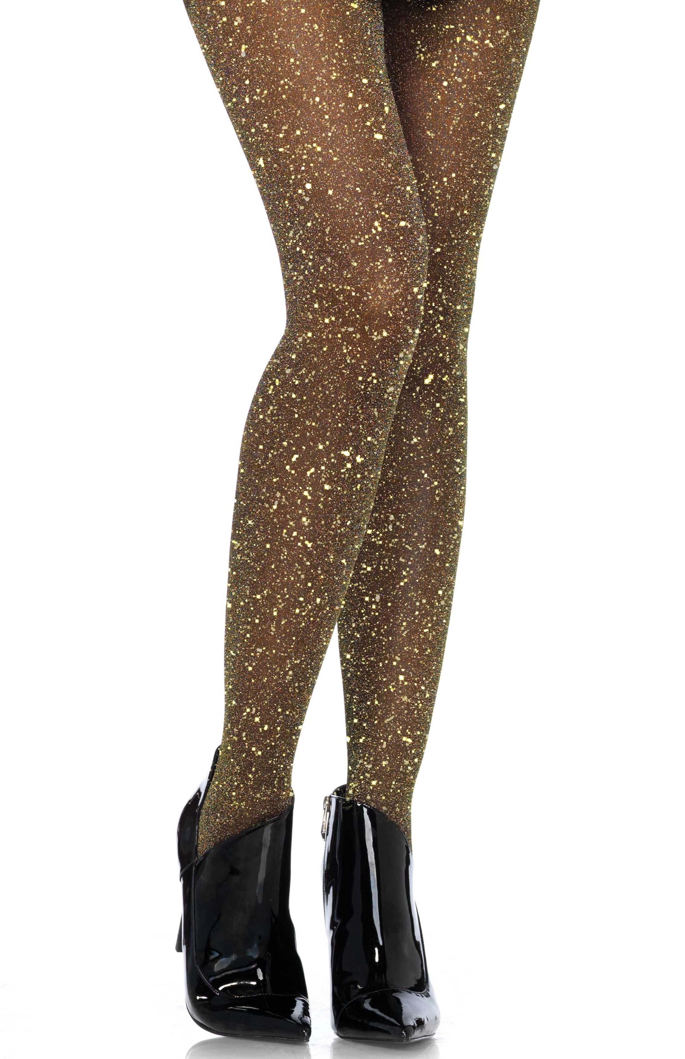 Glitter footless tights hotsell