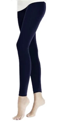 Omero Classic Treggings Microfibre - soft matte opaque stretch leggings in dark navy and grey