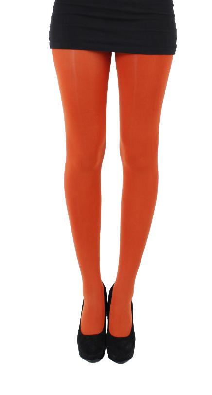 Pamela Mann Opaque Coloured 80 Denier Tights in Orange Rust