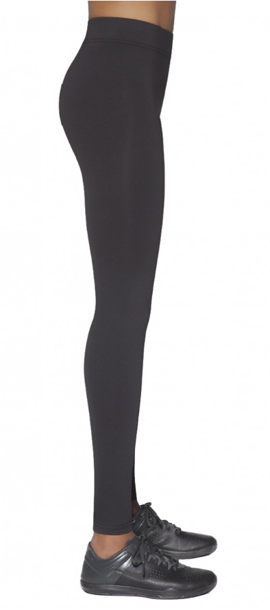 BasBlack Riley - Black anti-cellulite compression sports leggings.