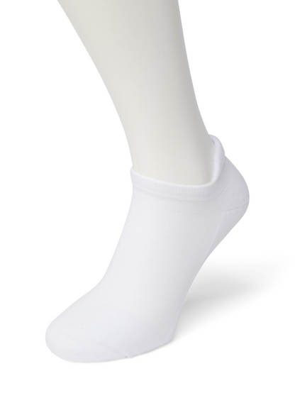 Bonnie Doon - BE631050 Cushion Short Sock - white low ankle cotton sports sock