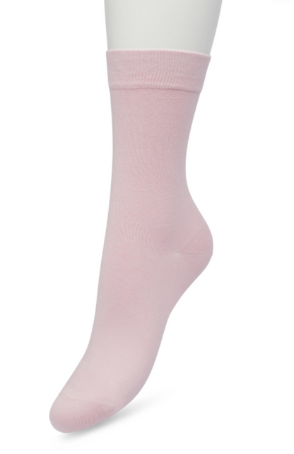 Bonnie Doon 83422 / BD632401 Cotton Sock -  Pale pink socks available in men and women sizes