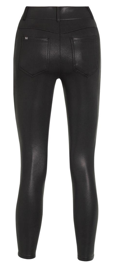 Women's faux leather thermal leggings with pockets black, 21,95 €