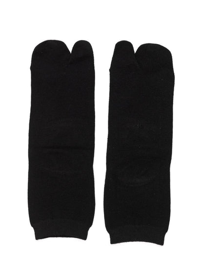 Bonnie Doon BN062061 Big Toe Sock - black cotton ankle socks with individual toe, available in men and women