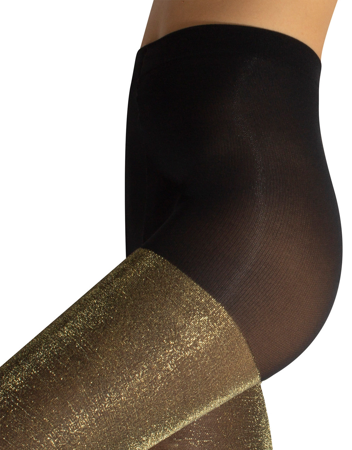 Gold footless tights hotsell