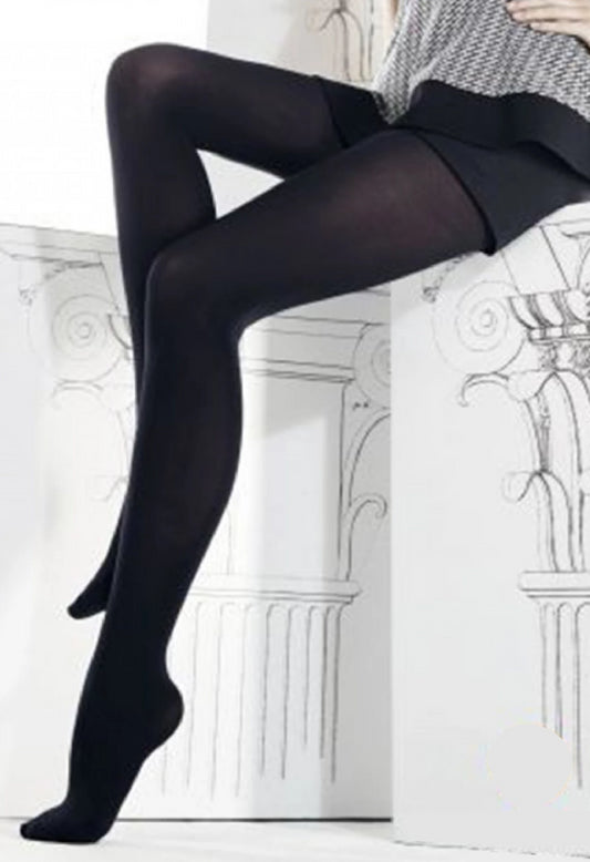 Tights Omsa Opaque Tights, Cotton On Leather with Gusset Art. Micro & Cotton