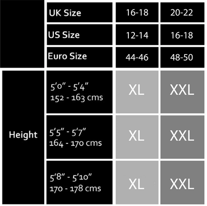 Pamela Mann Plus Size Chart