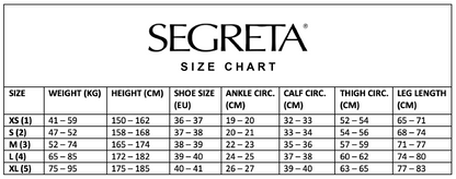 Ibici Segreta - Size Chart