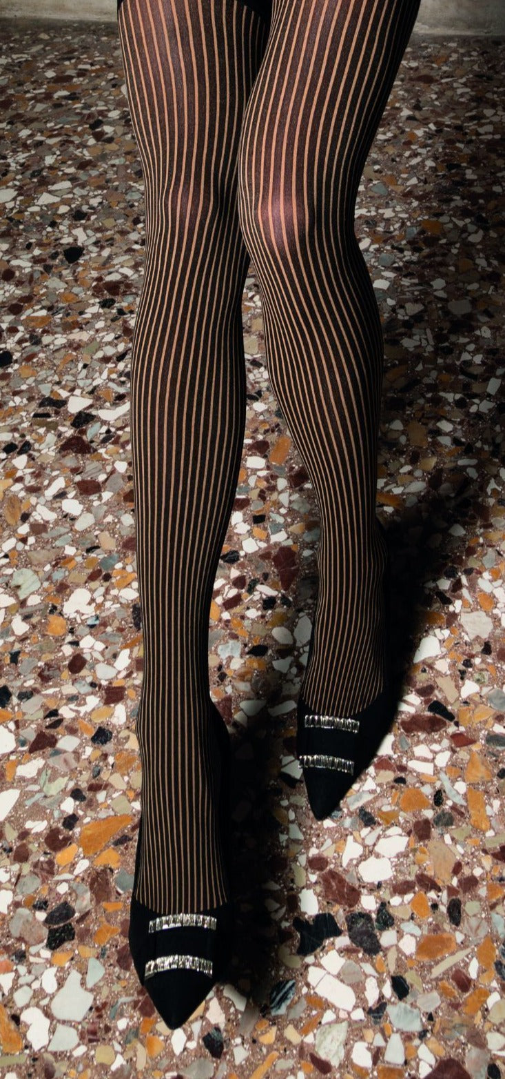 Pinstripe tights 2024