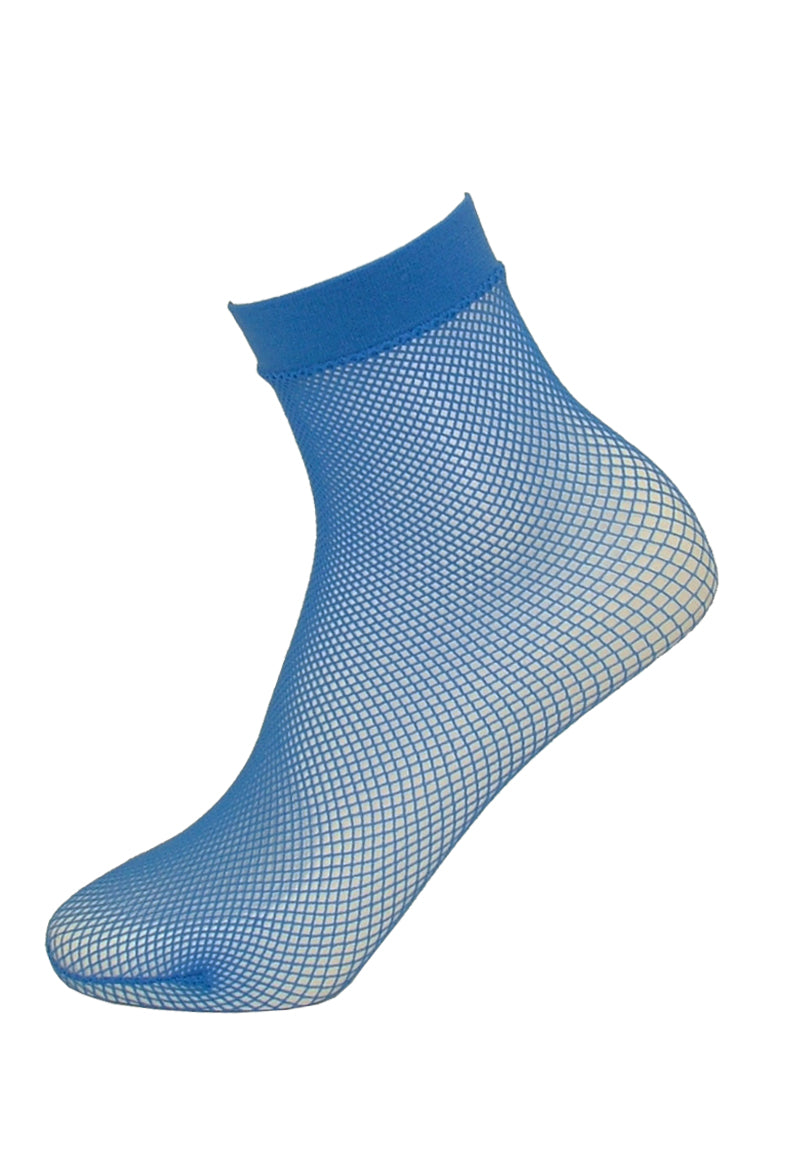 Trasparenze Idra Calzino - blue classic micro fishnet ankle socks