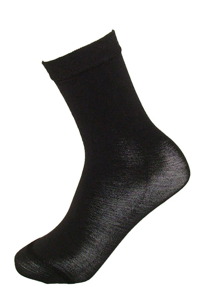 Trasparenze Jennifer Calzino - black merino wool thermal ankle socks